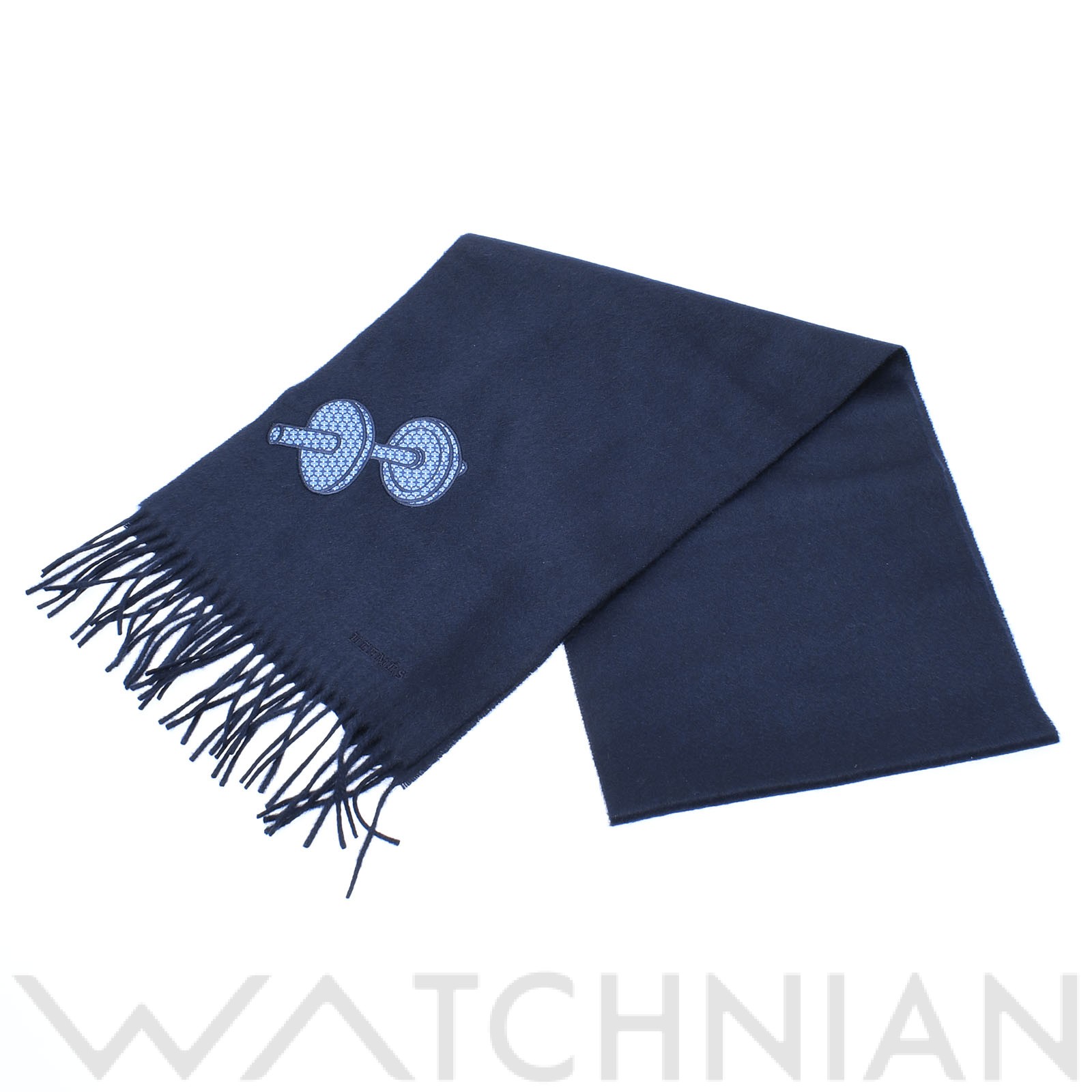 楽天市場】【未使用品】 エルメス HERMES ダンベル柄 ネイビー