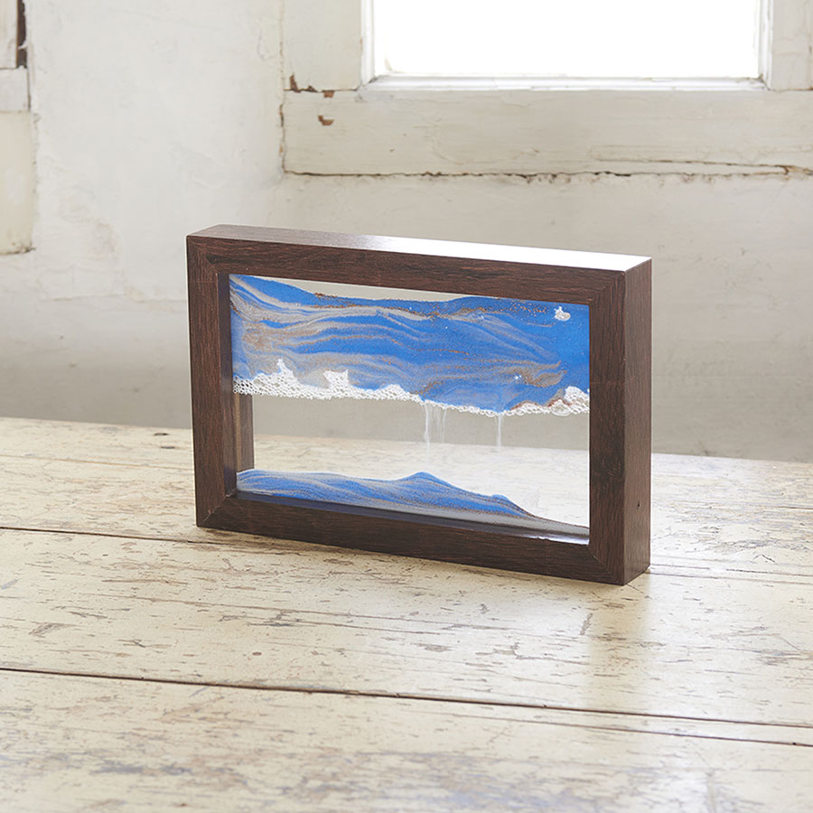 上砂理佳 開かれた大きな窓 エッチング サイン 犬 版画 絵画