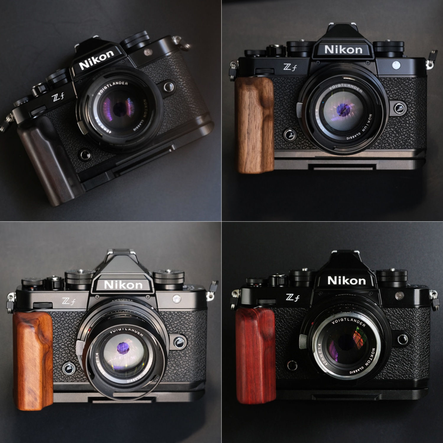 楽天市場】Nikon ZF 専用 ハンドグリップメタル 檀木材 ハンドメイド