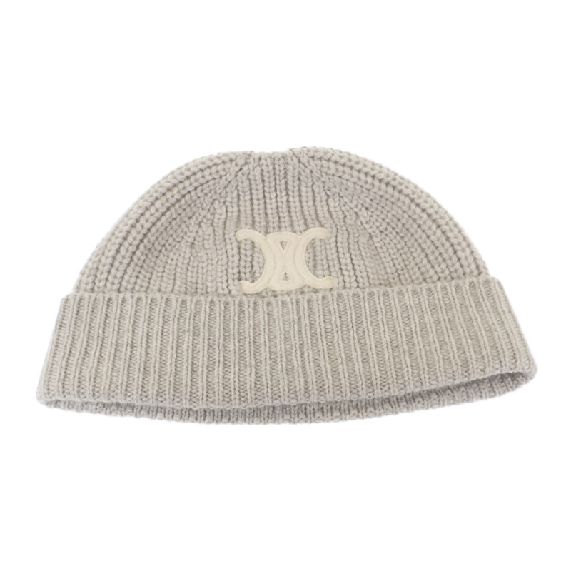 楽天市場】【中古】セリーヌ CELINE トリオンフニット帽 2AA32384D