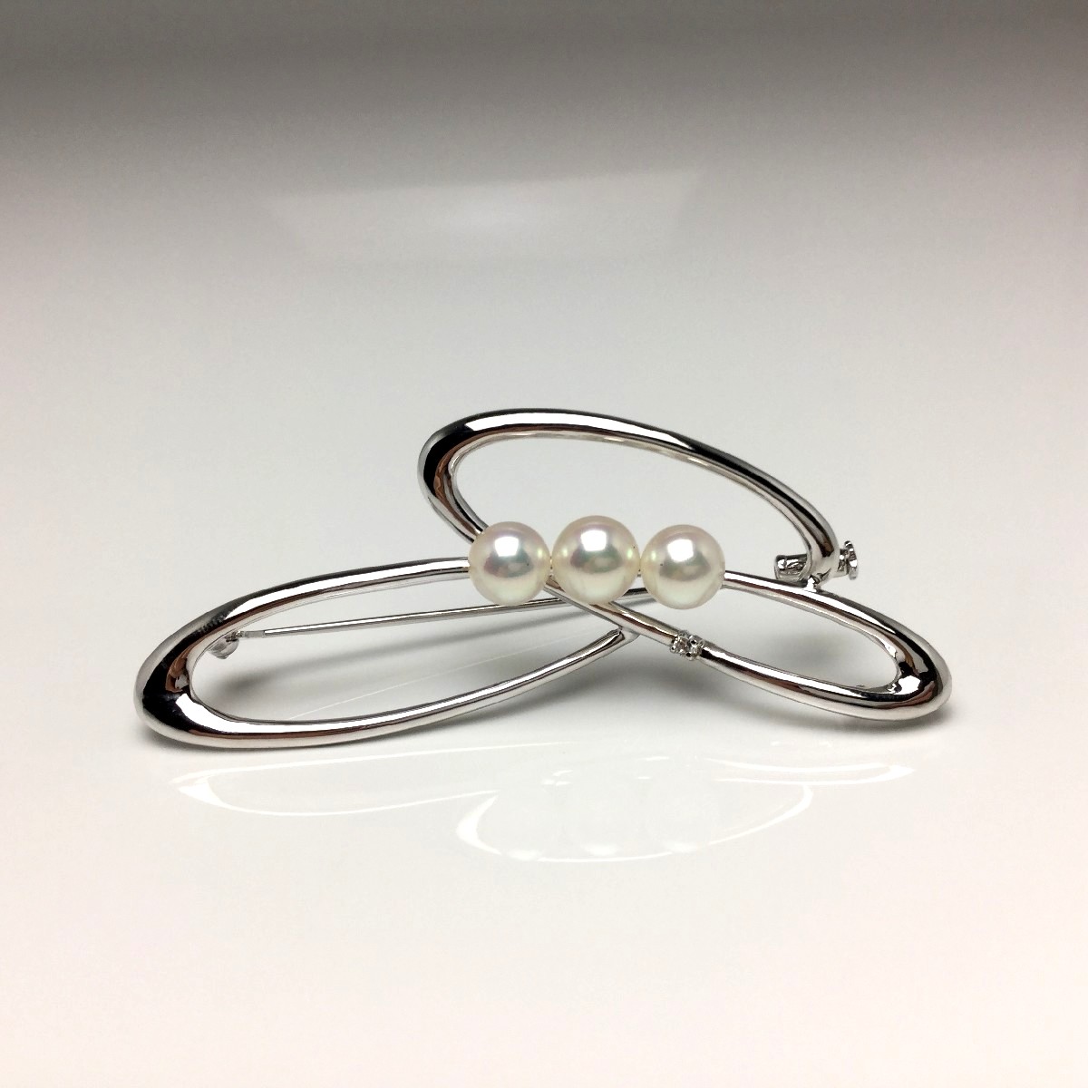 楽天市場】真珠 ブローチ パール アコヤ真珠 7.0-7.5mm ホワイトピンク