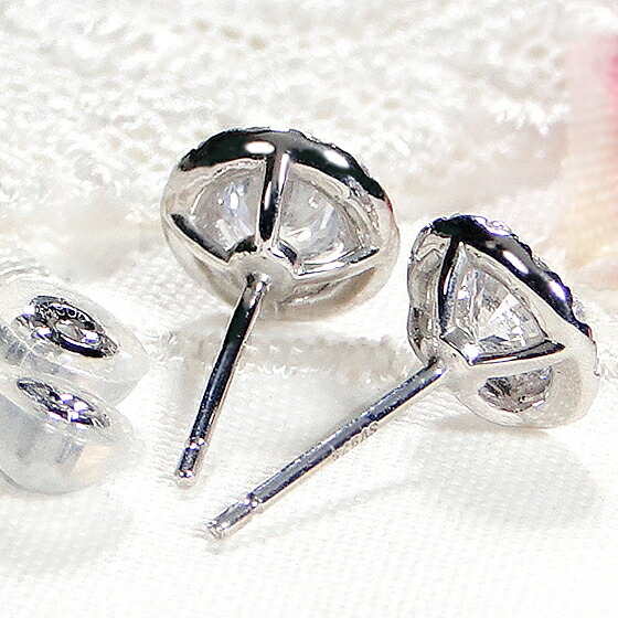 楽天市場】Pt900 ダイヤモンド ピアス【0.8ctUP】プラチナ ダイヤ