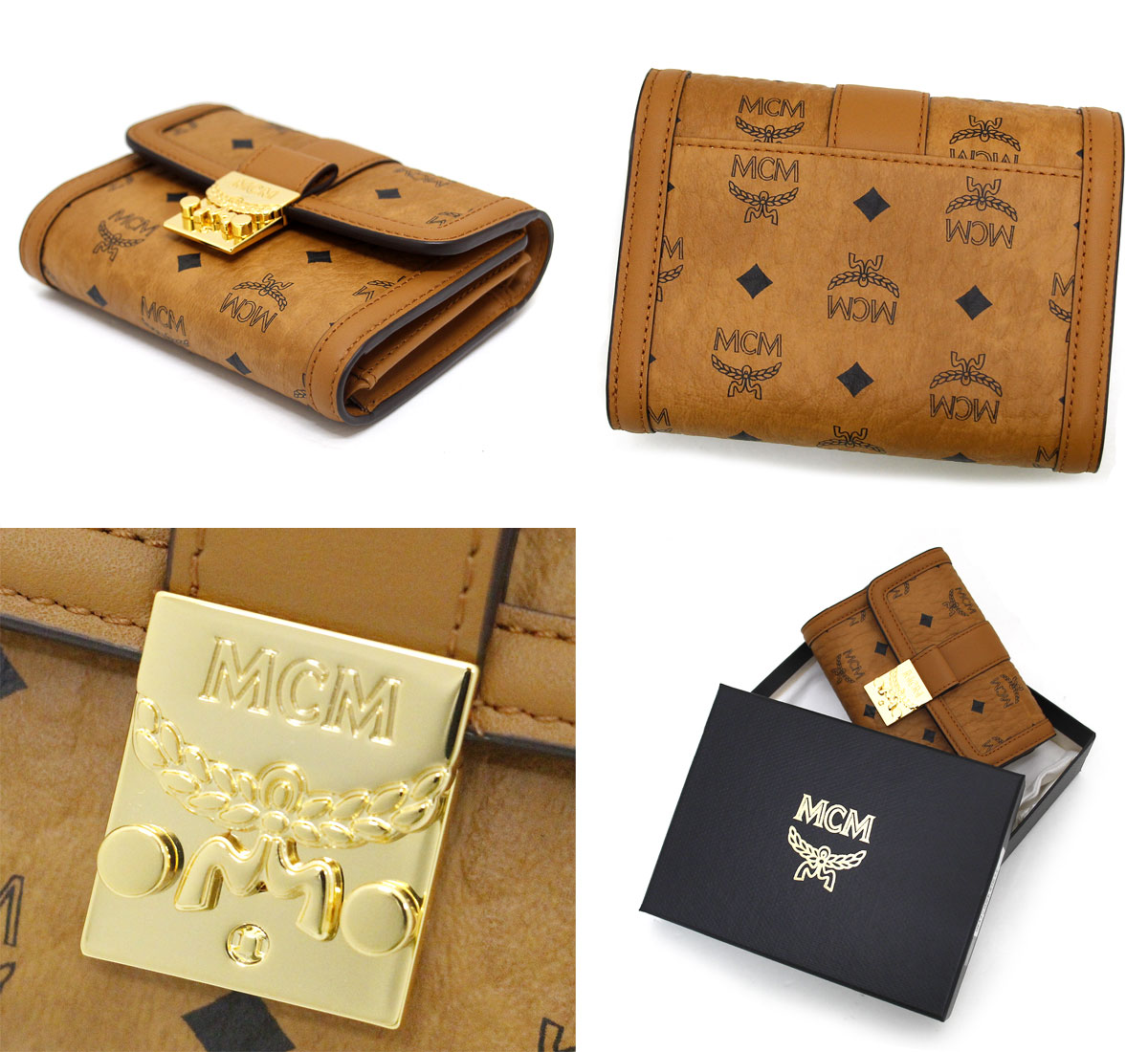 楽天市場】MCM エムシーエム MYSESXT01CO001 Tracy 三つ折りウォレット