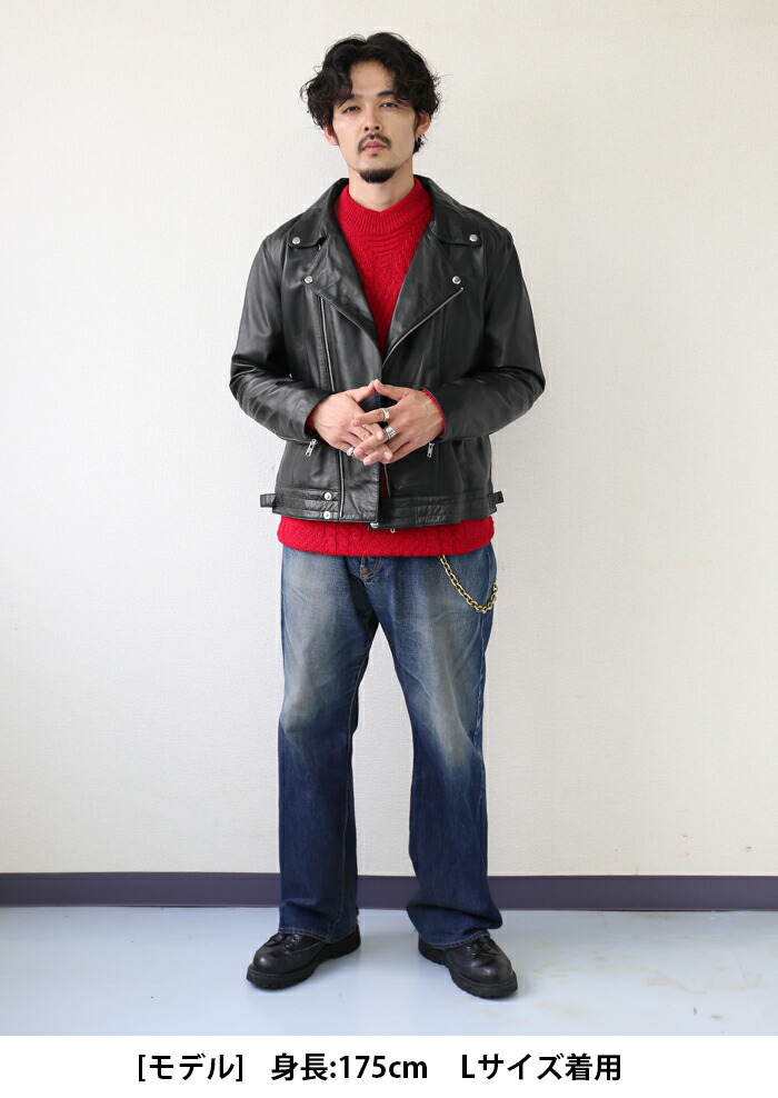楽天市場】レザージャケット ライダース ダブル ダブルライダース
