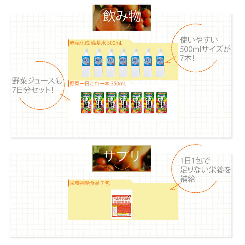 楽天市場】＼レビュー特典付き／5年保存 非常食セット 7日分 充実 33