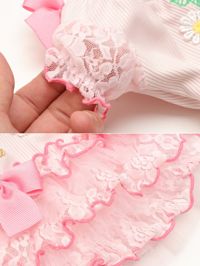 楽天市場】きゃんナナ 犬服 春 夏 あまいイチゴのレースフリル