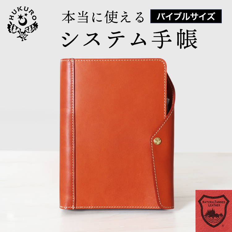アーロン・アーヴィン システム手帳カバー バイブルサイズ 6穴 節約