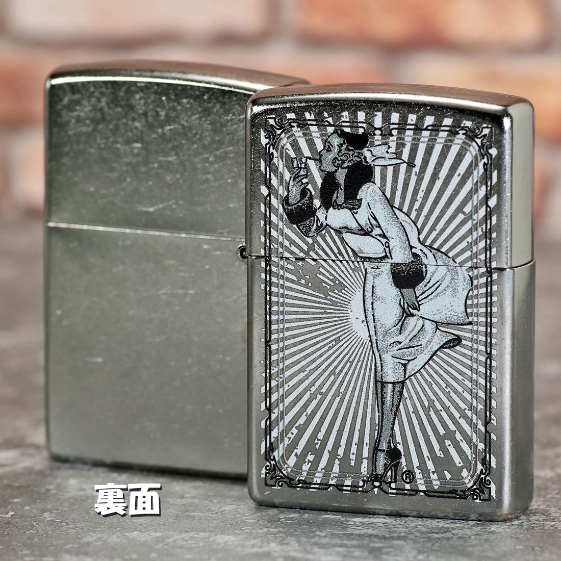 楽天市場】zippo(ジッポーライター) Vintage Girl Frame ビンテージ