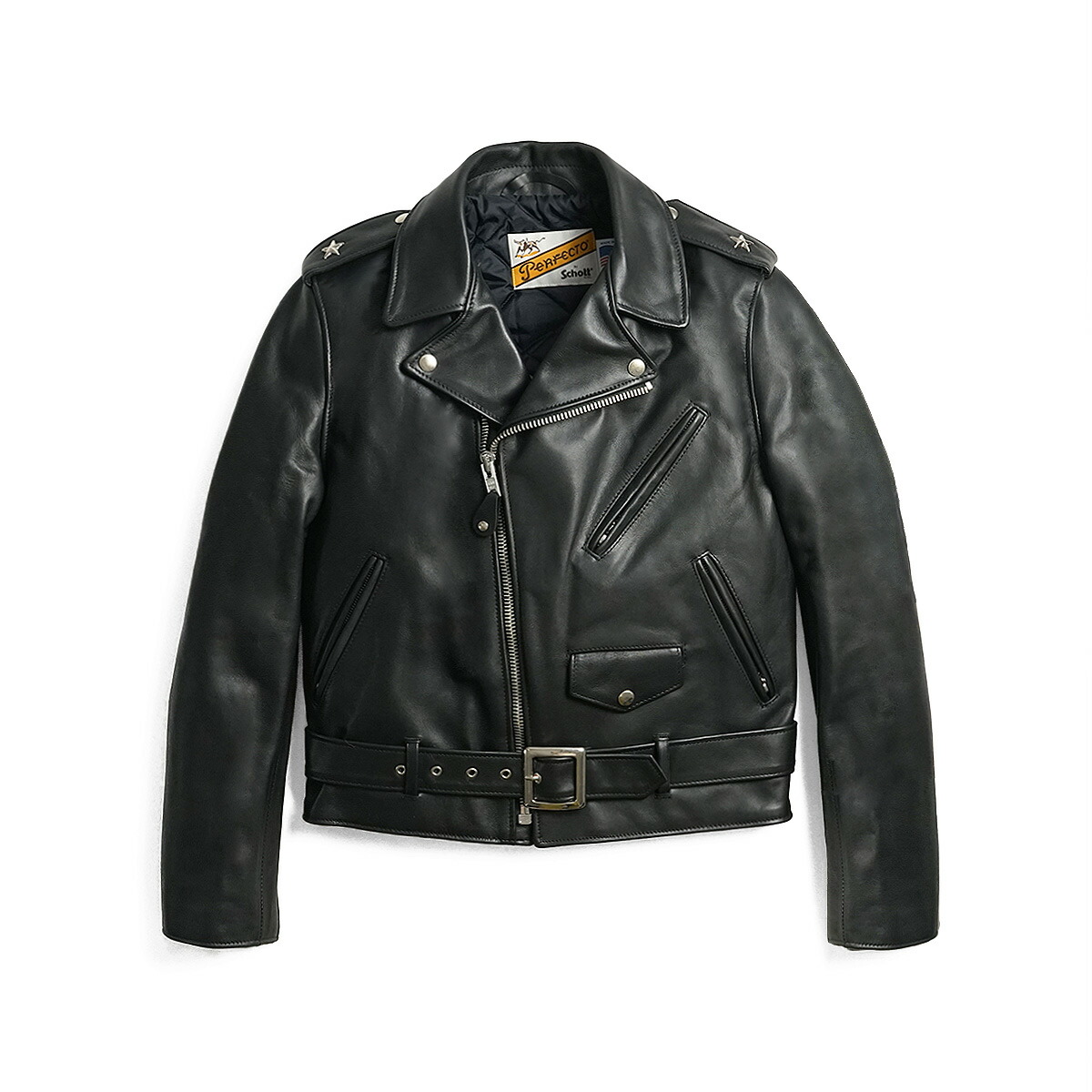 楽天市場】ショット SCHOTT 613 ワンスター ダブルライダース ブラック