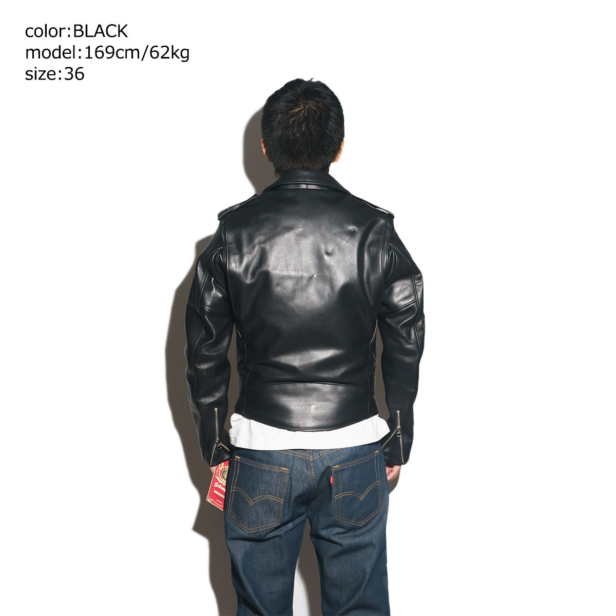 楽天市場】ショット SCHOTT 613 ワンスター ダブルライダース ブラック