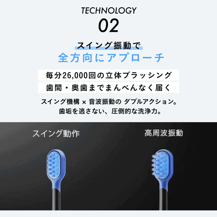 楽天市場】Noend 電動歯ブラシ Swing E-Toothbrush 携帯歯ブラシ 携帯