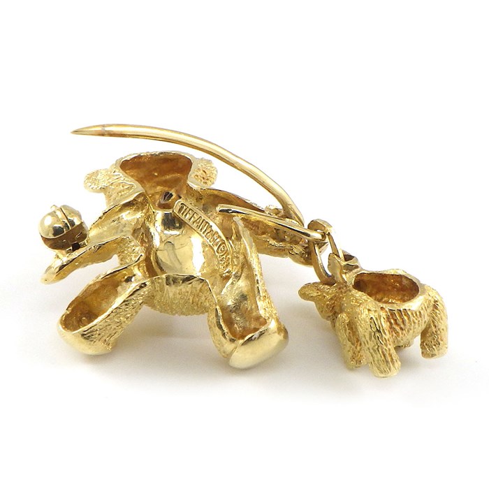 楽天市場】ティファニー Tiffany & Co. ブローチ テディベア モチーフ