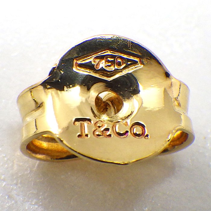 希少】美品！Tiffany ツイスト フープ ピアス YG 18金 k18 TIFFANY&Co