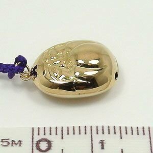 楽天市場】18金 キーホルダー すず 中 達磨 根付 K18 鈴 携帯