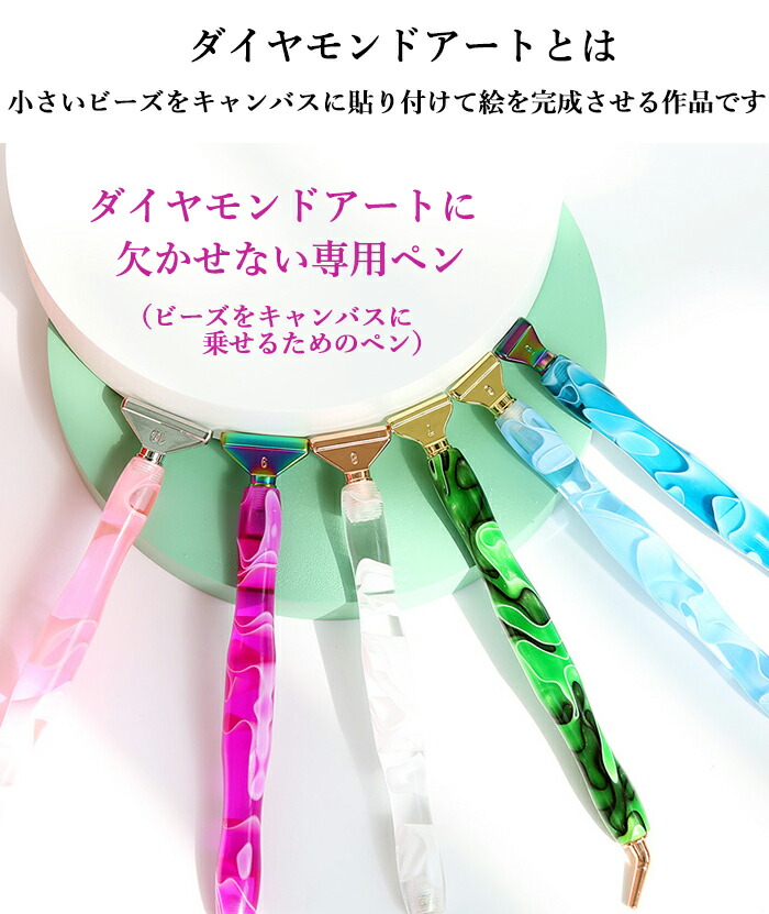 楽天市場】ダイヤモンドアート キット ペン 初心者 メタルチップ