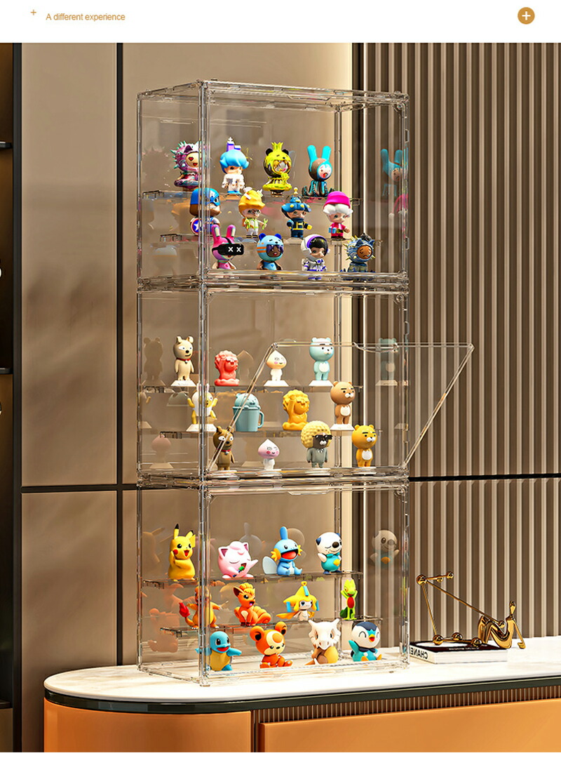 楽天市場】フィギュア展示ボックス 透明 コレクショケース 積み重ね