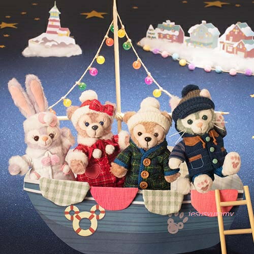 ディズニー ダッフィー シェリーメイ クリスマス ぬいぐるみバッジ