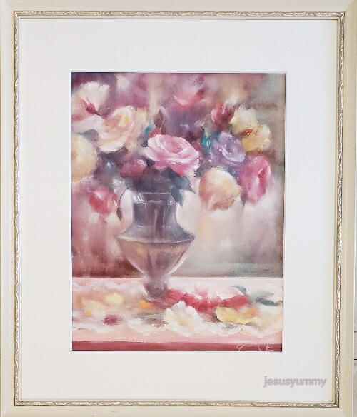 蛯田均 水彩画 「シトロンⅢ」 三越取扱 額装 静物画 アート