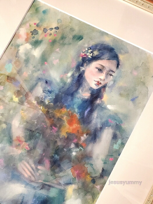 楽天市場】絵画 原画 「OSTARA ～ 春の女神」 水彩/パステル F6