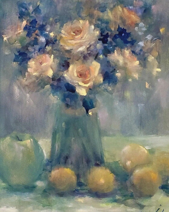 ルノワール 絵画 春の花束 【複製】【美術印刷】【世界の名画】 昭和