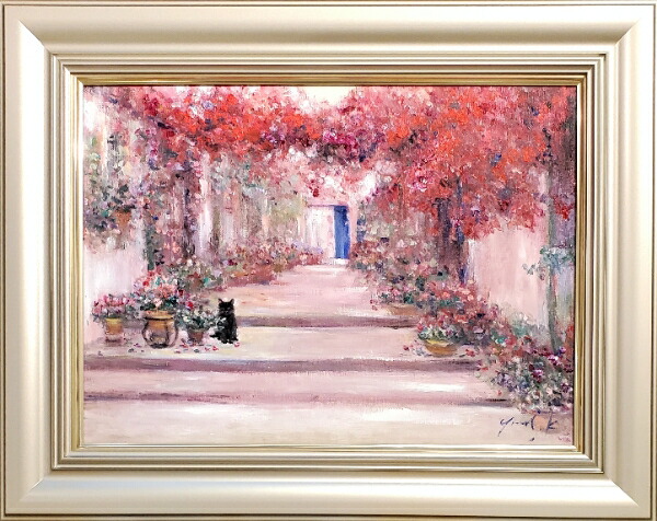 猫の絵画を油絵で描いた伊東拓実のインテリアの猫の絵「