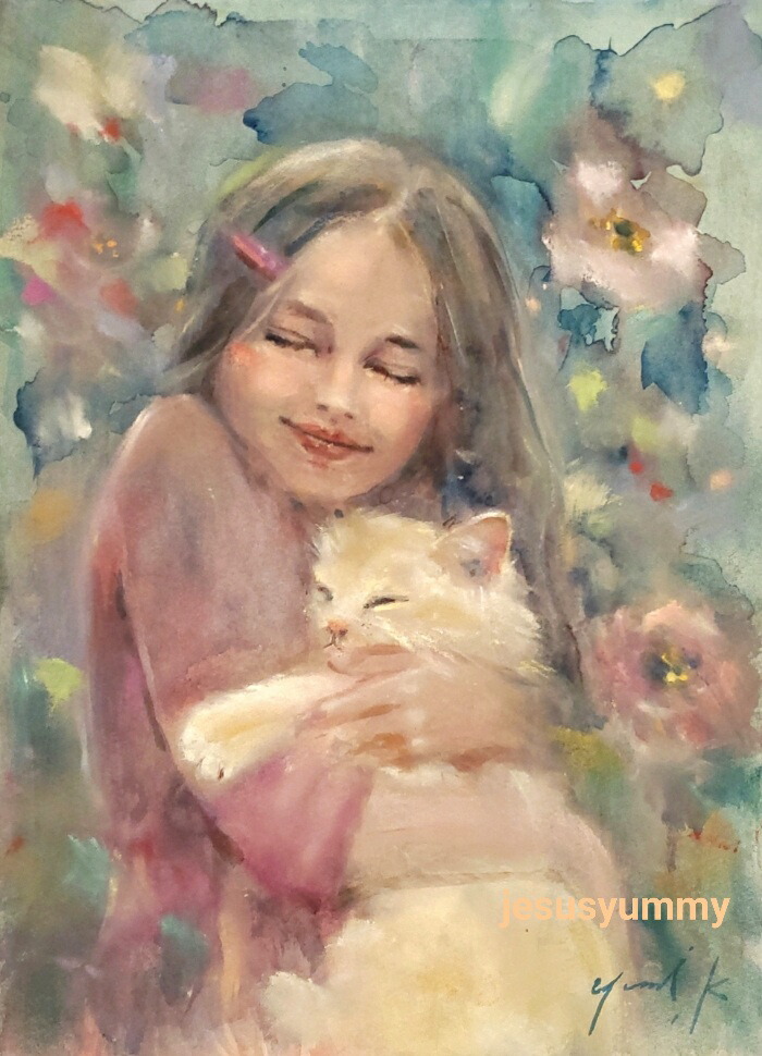 楽天市場】絵画 原画 「Whisper of the Heart耳を澄ませば」 水彩