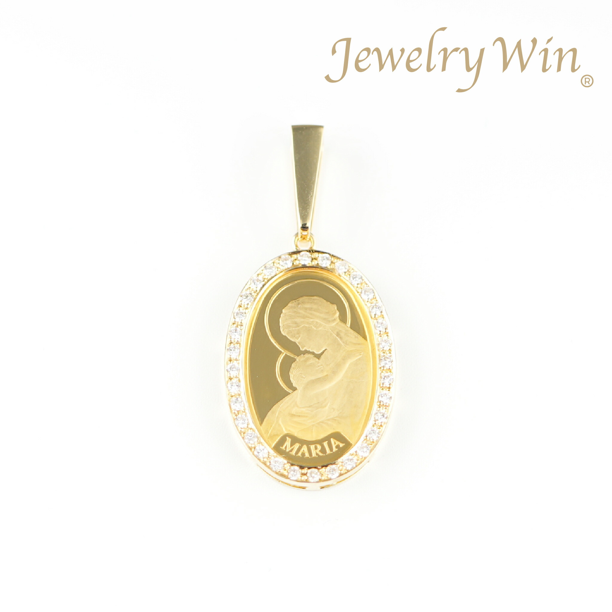 楽天市場】ペンダントトップ K24 マリア コイン 2.5g K18 枠付