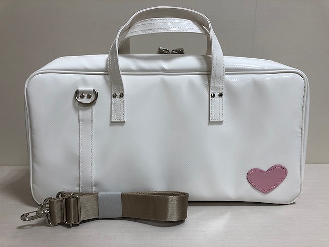 廃盤 希少デザイン NAHOK クラリネットケース ハート オフホワイト