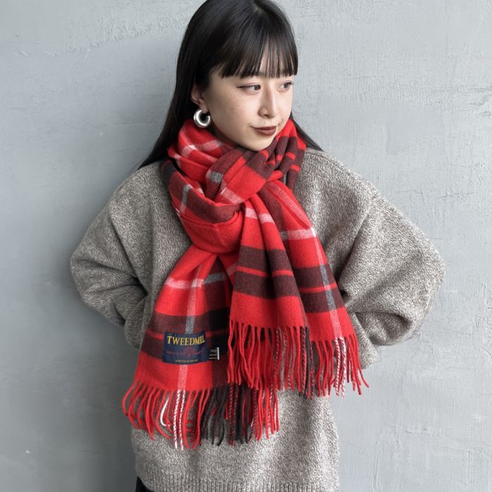 楽天市場】【送料無料】 TWEED MILL ツィードミル 大判ストール 70-190
