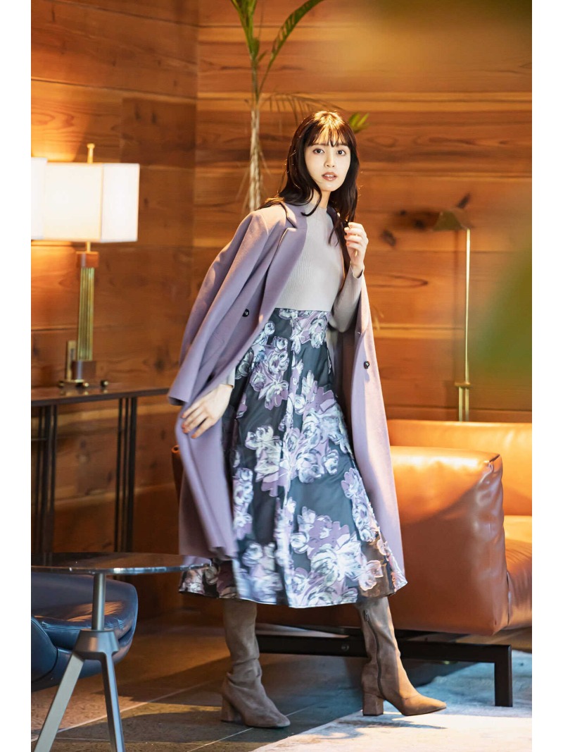 ジルバイジルスチュアート ライトモッサチェスターコート サックス