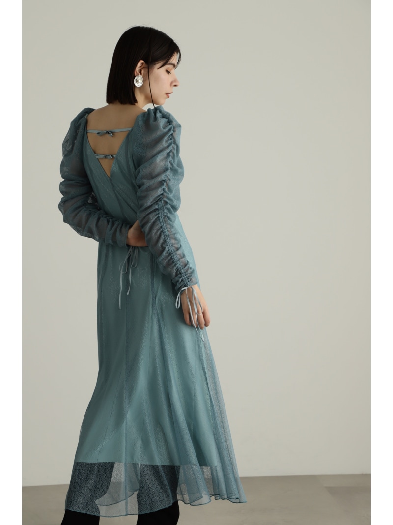 水色 リボンチュールオケージョンドレス Jill by jillstuart JILL