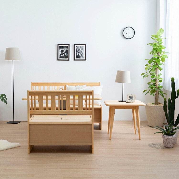 檜のベンチ73 mk♡❕ 総檜造り リビング、食卓のベンチ 檜のベンチ73