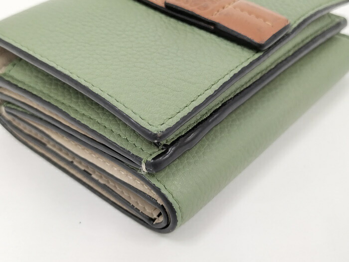 楽天市場】【中古】LOEWE 三つ折り財布 レザー グリーン : JJcollection