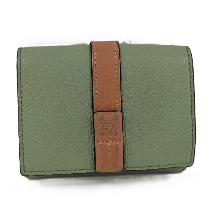 楽天市場】【中古】LOEWE 三つ折り財布 レザー グリーン : JJcollection