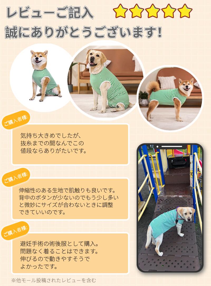楽天市場】【楽天1位】中/大型犬用術後ウェア イヌ術後服 術後着 春夏
