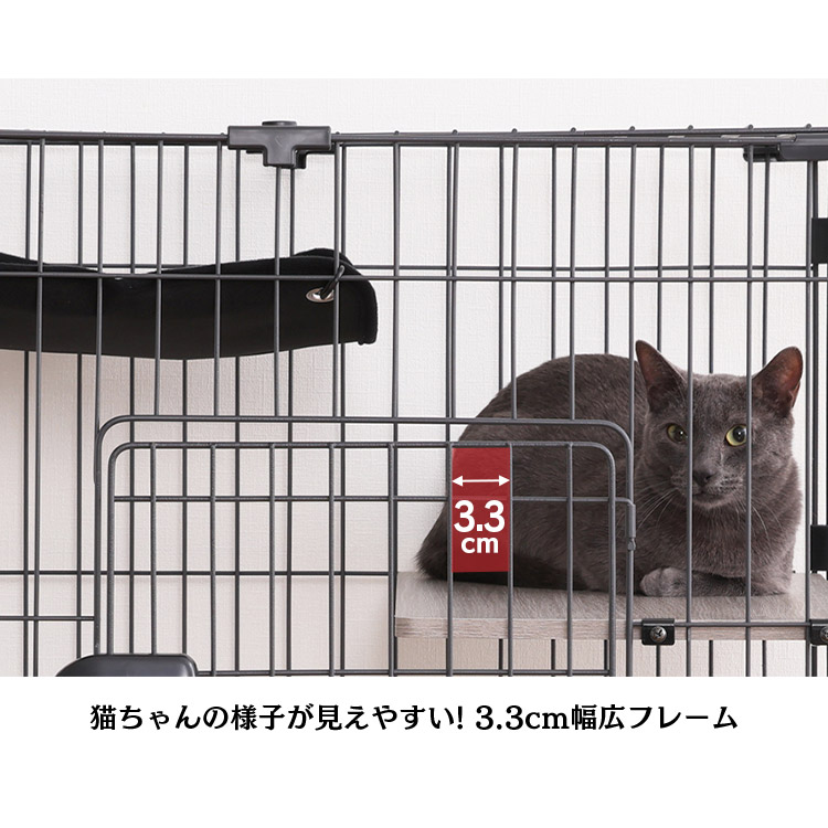 楽天市場】キャットケージ 2段 ハンモック ミニ PMCC115H 送料無料