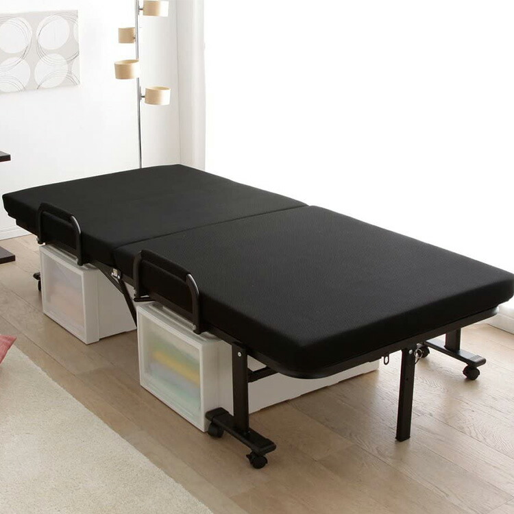 折りたたみベッド ブラックKRH 引き取り限定