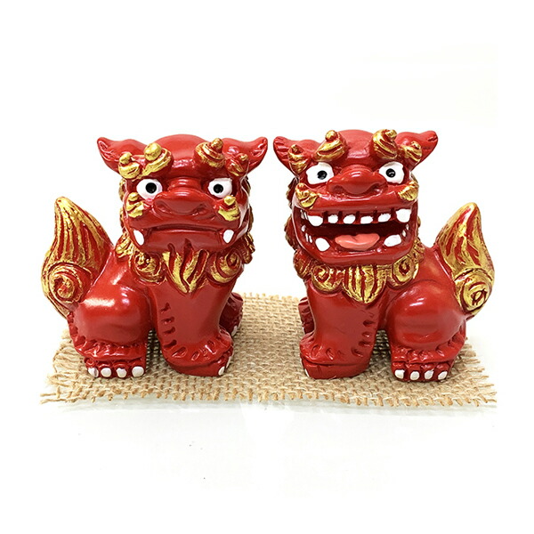 大きいシーサー 2体 23cm 沖縄 土産 送料無料 大きいシーサー 2体