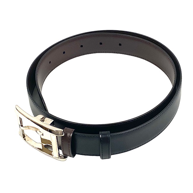 カルティエ/Cartier/レザー /Cバックル ベルト メンズ /シルバー