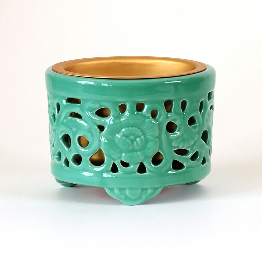 楽天市場】陶器 香炉 青磁 透かし香炉 4.5寸 香炉 仏具 : 仏壇・位牌の