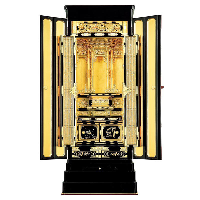 楽天市場】浄土真宗本願寺派用金仏壇 「神楽・西」18号 （317-4） 幅