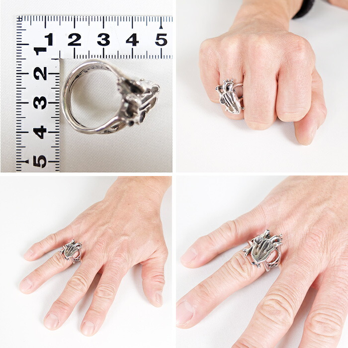 楽天市場】【SLASH】ハートリング/リング/心臓/ユニーク/血管/大きい