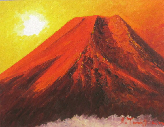 油絵 山 富士山油絵 風景画 油絵 絵画(油絵) Zx Paintings for Sale