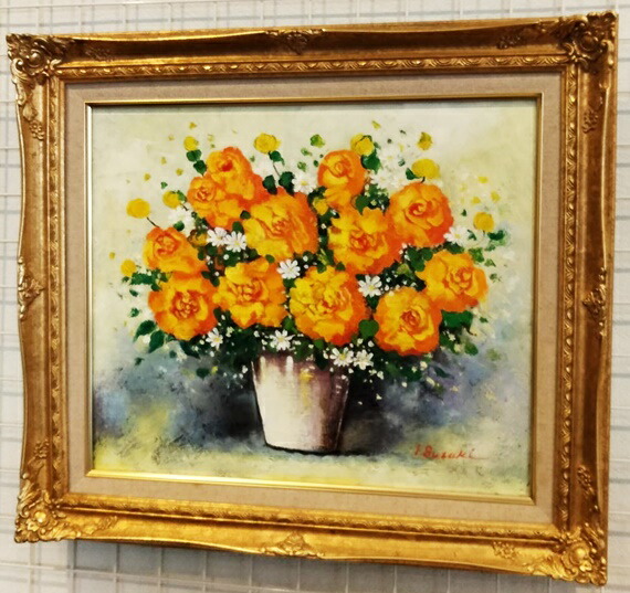 田渕眞兒 油絵 油彩画 薔薇シリーズ 花 No.2-7+s｜田渕