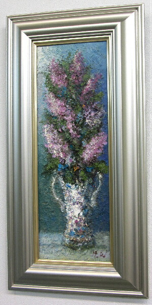 楽天市場】「ライラック」渡部ひでき（Wサムホールサイズ油彩画[油絵