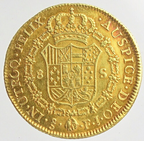 楽天市場】チリ カルロス4世 8エスクード金貨 1804年-FJ : 紅林コイン