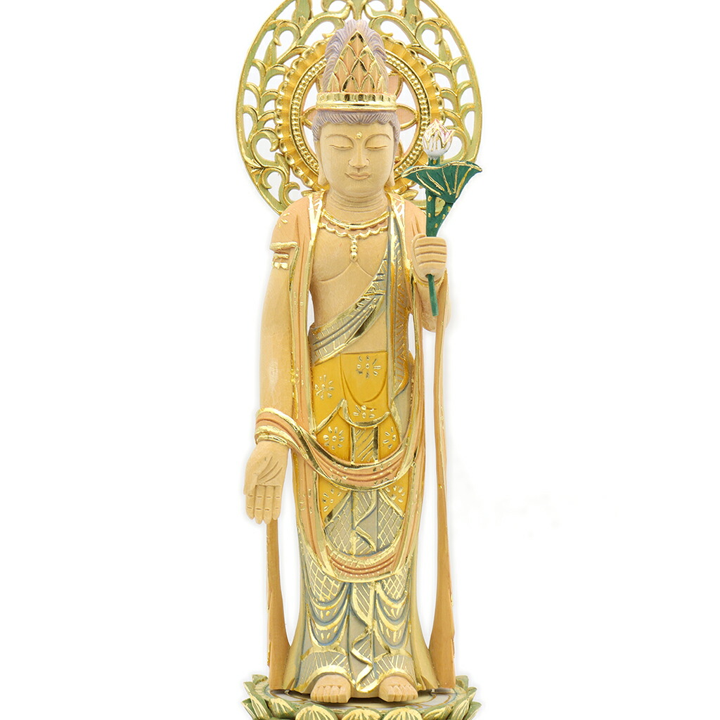 宝珠観音菩薩像 仏師63cm 千手観音 菩薩 像 黄金 ブロンズ 観音 女神