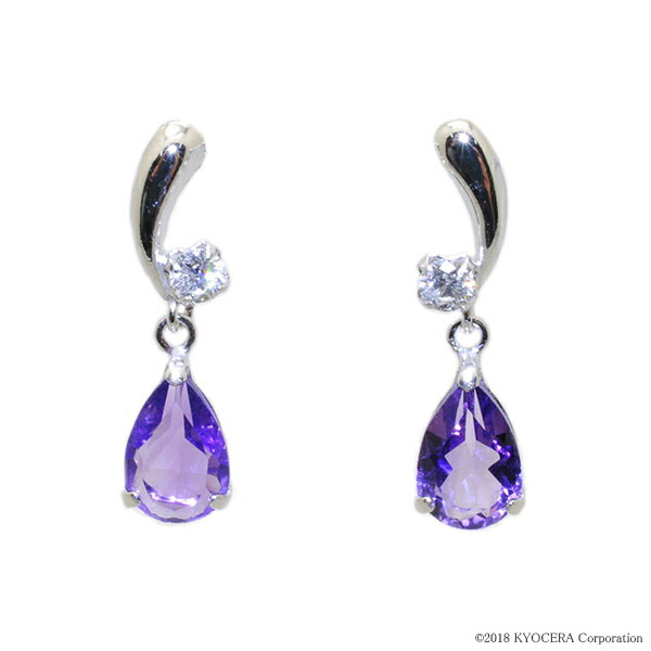 楽天市場】タンザナイト ピアス K18ホワイトゴールド ペアシェイプ 4mm