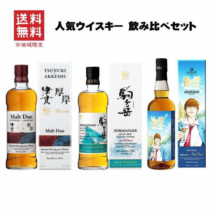 楽天市場】【 送料無料※限定 】 人気ウイスキー 飲み比べセット