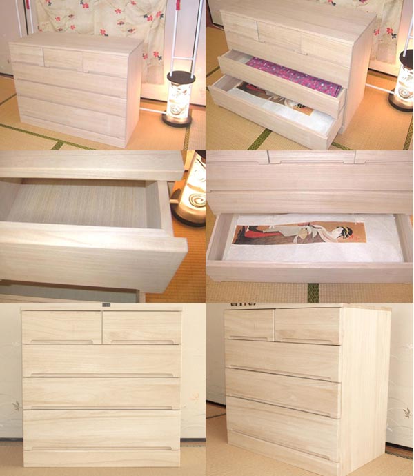 楽天市場】桐たんす 総桐 クローゼット収納 高さ73cm 京都市やま